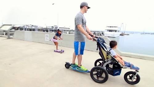 9. The Half Scooter, Half Stroller Invention