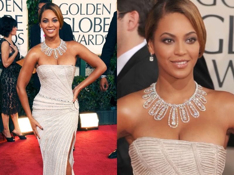 Beyoncé in Elie Saab (2009 Golden Globes)