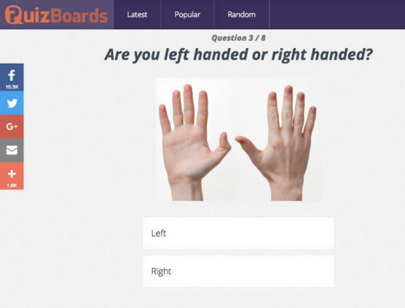 'Are You Left Handed or Right Handed?'