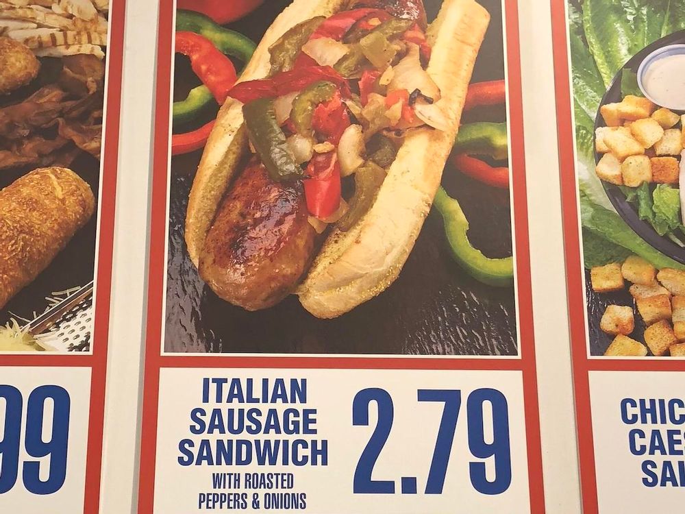 Food Court Italian Sausage Sandwich 