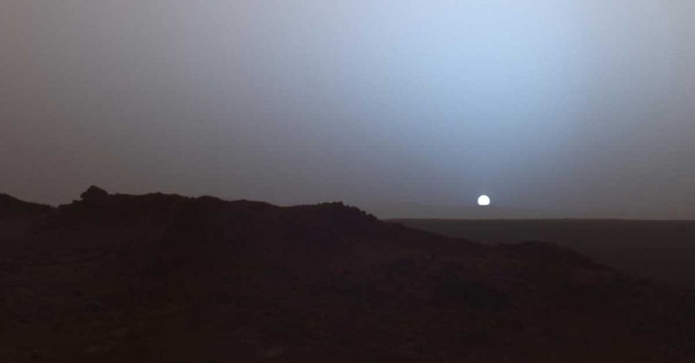 The Sun Sets on Mars