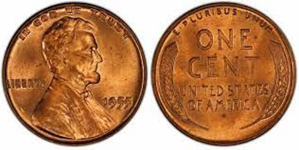 1955 Doubled Die Penny - $1800